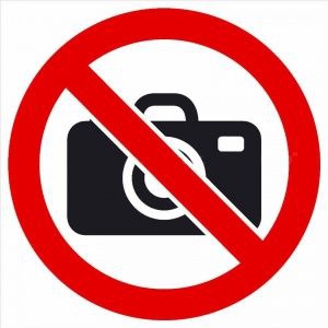 Знак Фотографировать запрещено